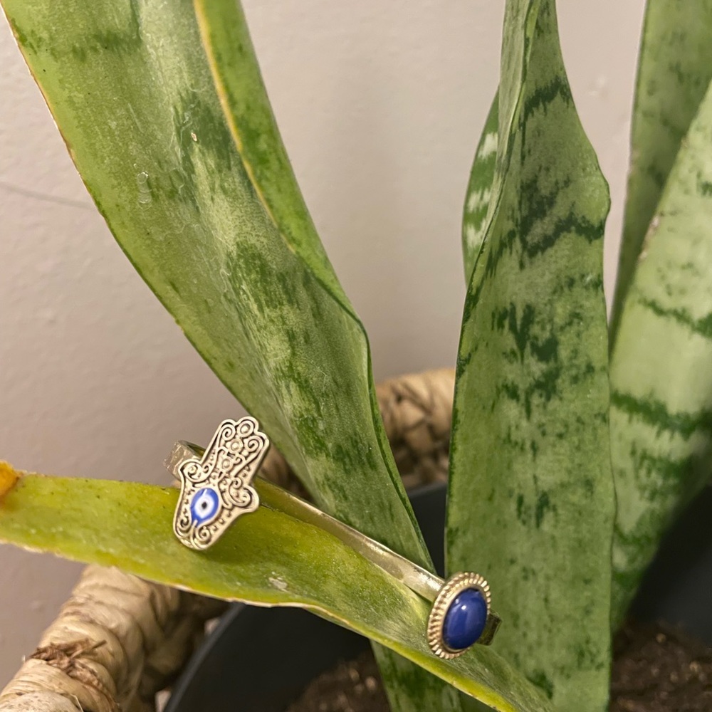 Hamsa 🪬 cuff bracelet 💙🧿